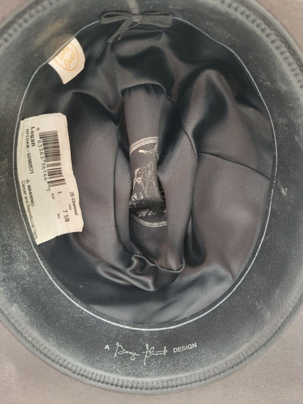 George Strait Stetson Logan 7 1/8 Western Cowboy Hat Wool Felt Long Oval 25 Char - Picture 9 of 10